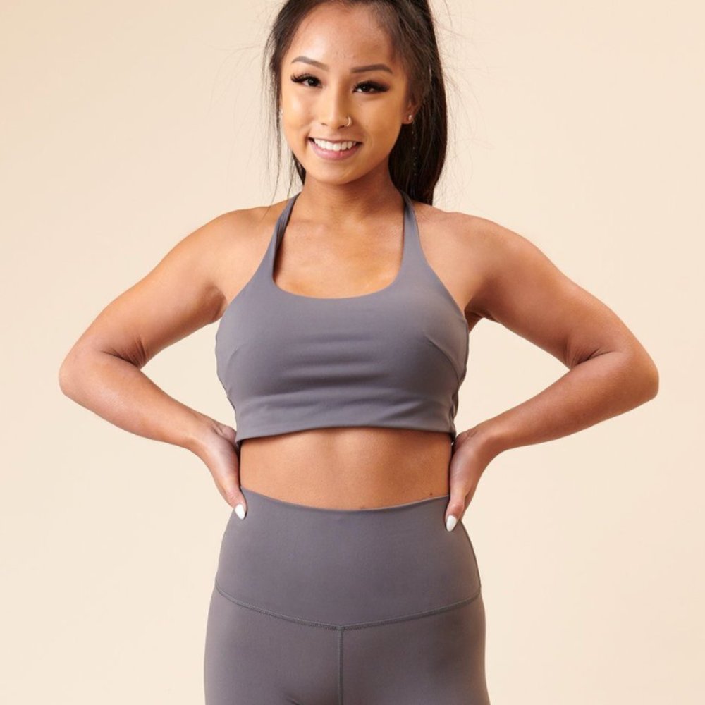Paragon Crossback Sports Bra Grey